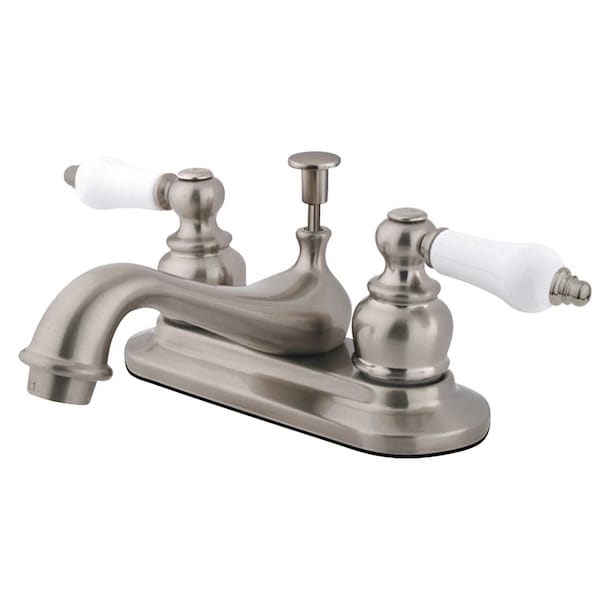 4" Centerset Bathroom Faucet, Brushed Nickel
